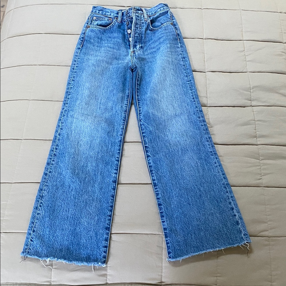 Denim Forum The Farrah High Rise Wide Leg